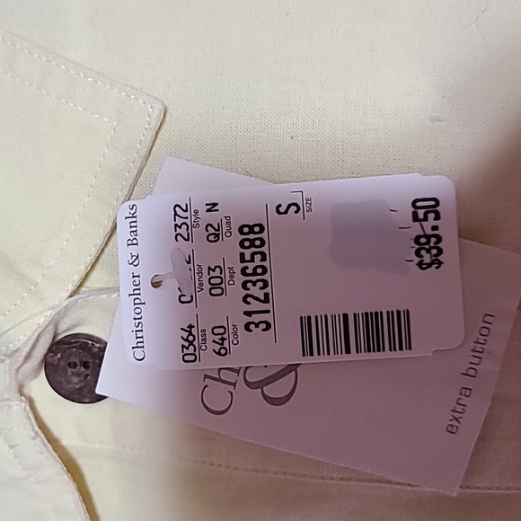 CHRISTOPHER & BANKS SUMMER SUNSHINE SIZE SMALL NWT SHIRT DRESS - Picture 10 of 10